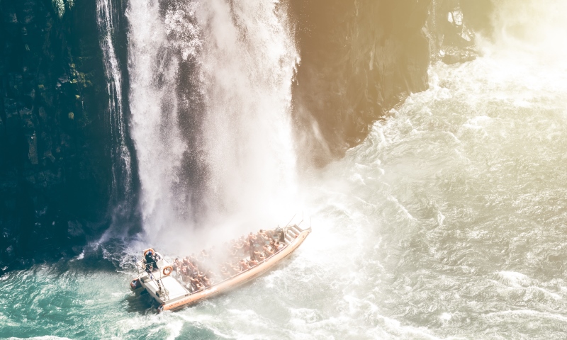 Get close to the falls