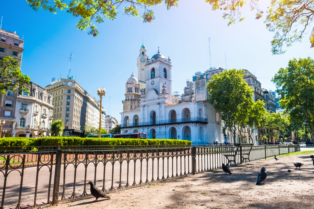 The City of Buenos Aires basking in summer sunshine.