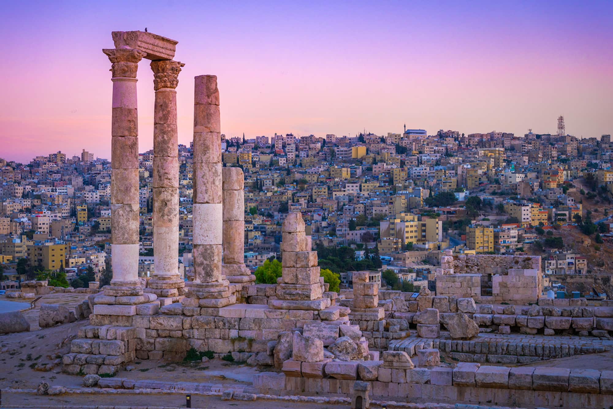 Amman ruins in Jordan.