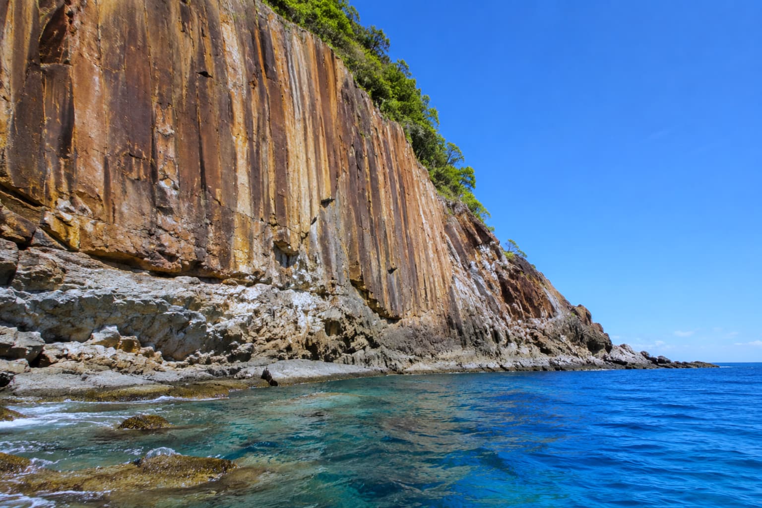 Rocky island of the Mistio archipelago near Nosy be, Madagascar