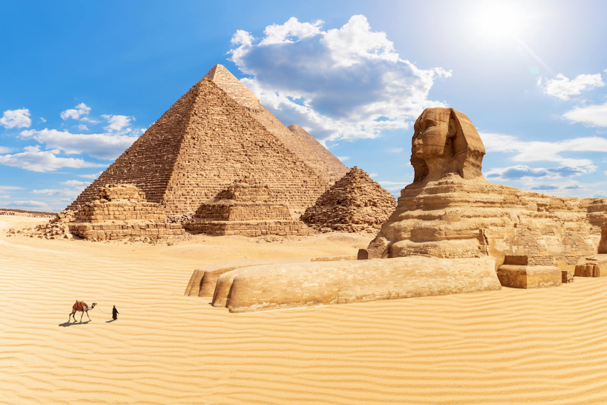 Visit Egypt's pyramid of Giza.
