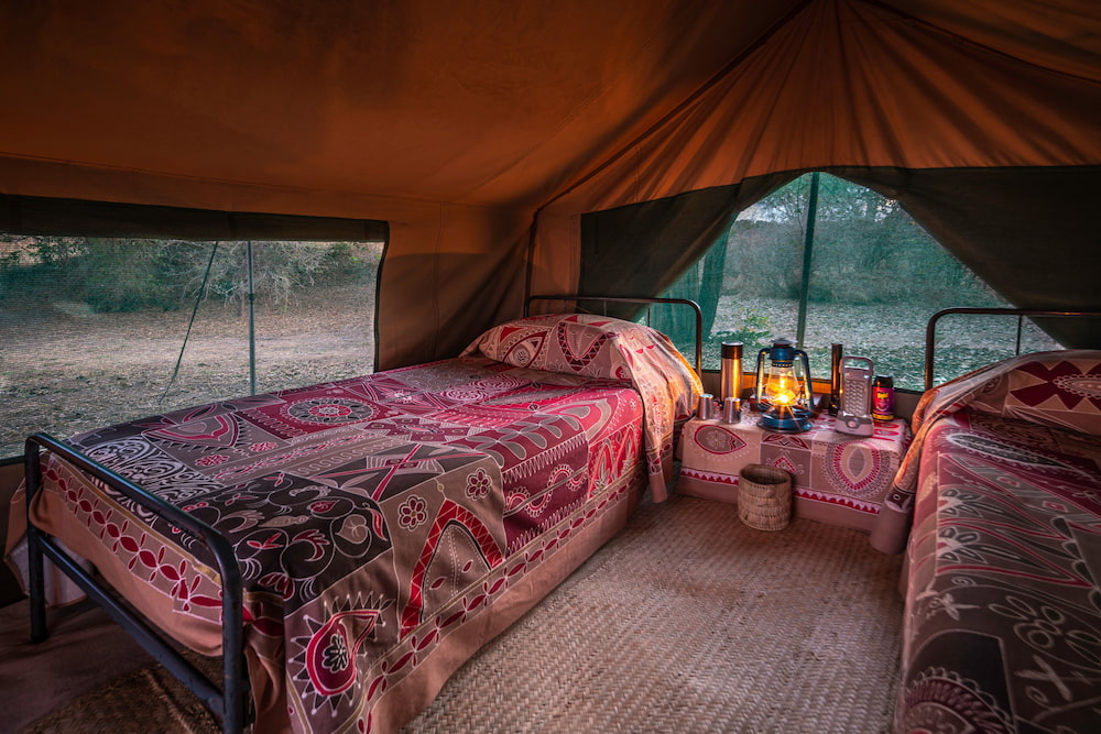 A glimpse of what it’s like to experience tent accommodation and sleep under the sky.