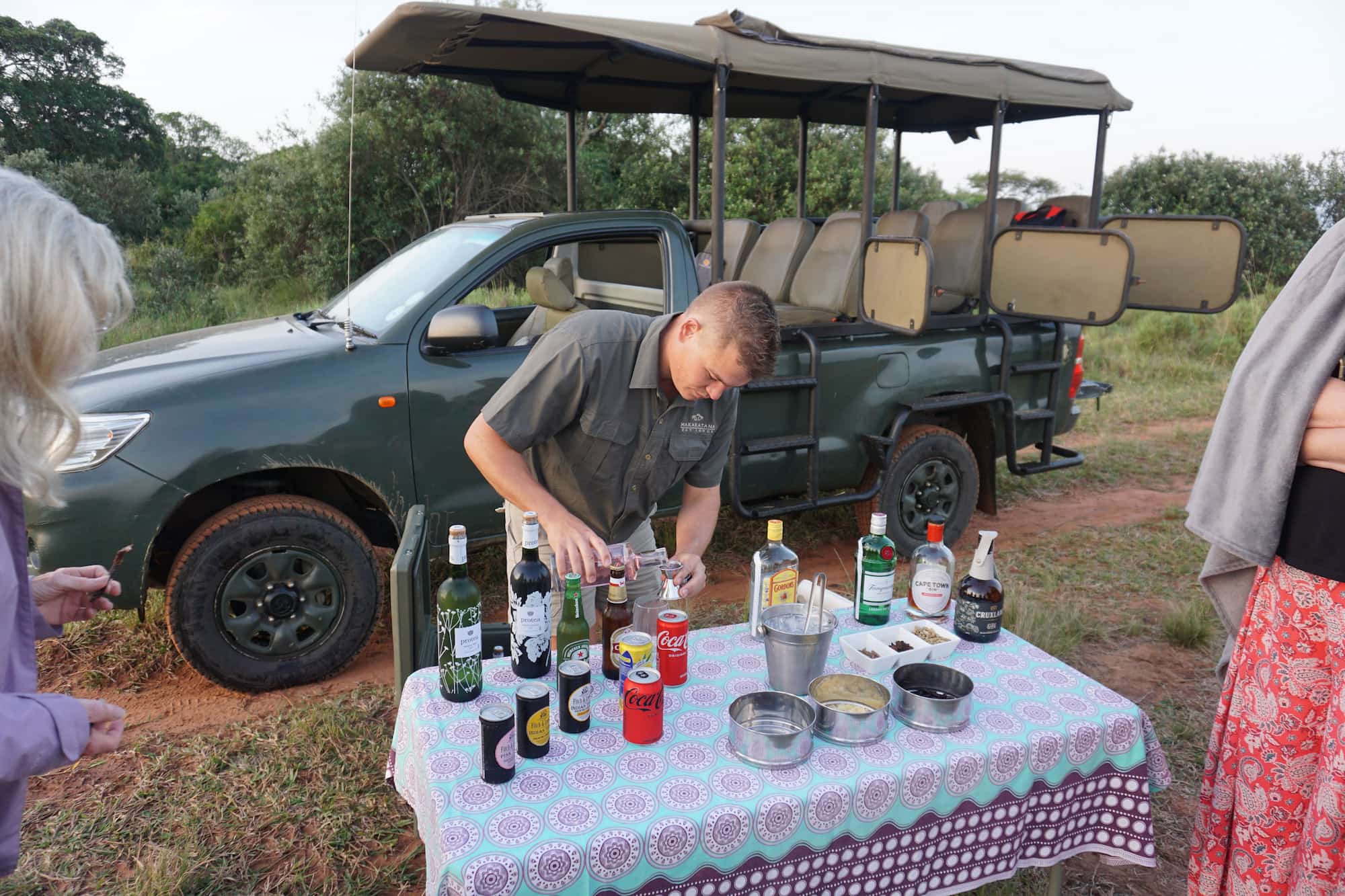 A perfectly mixed cocktail to end the safari day