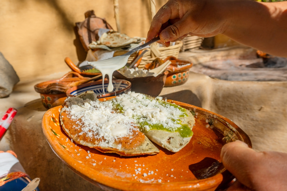 Corn Tlacoyo in Mexico.