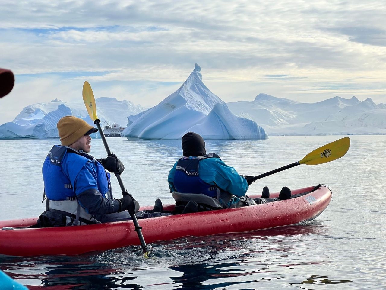 Enjoy a kayak session, then unwind as the majestic glaciers and icy waters capture your attention.