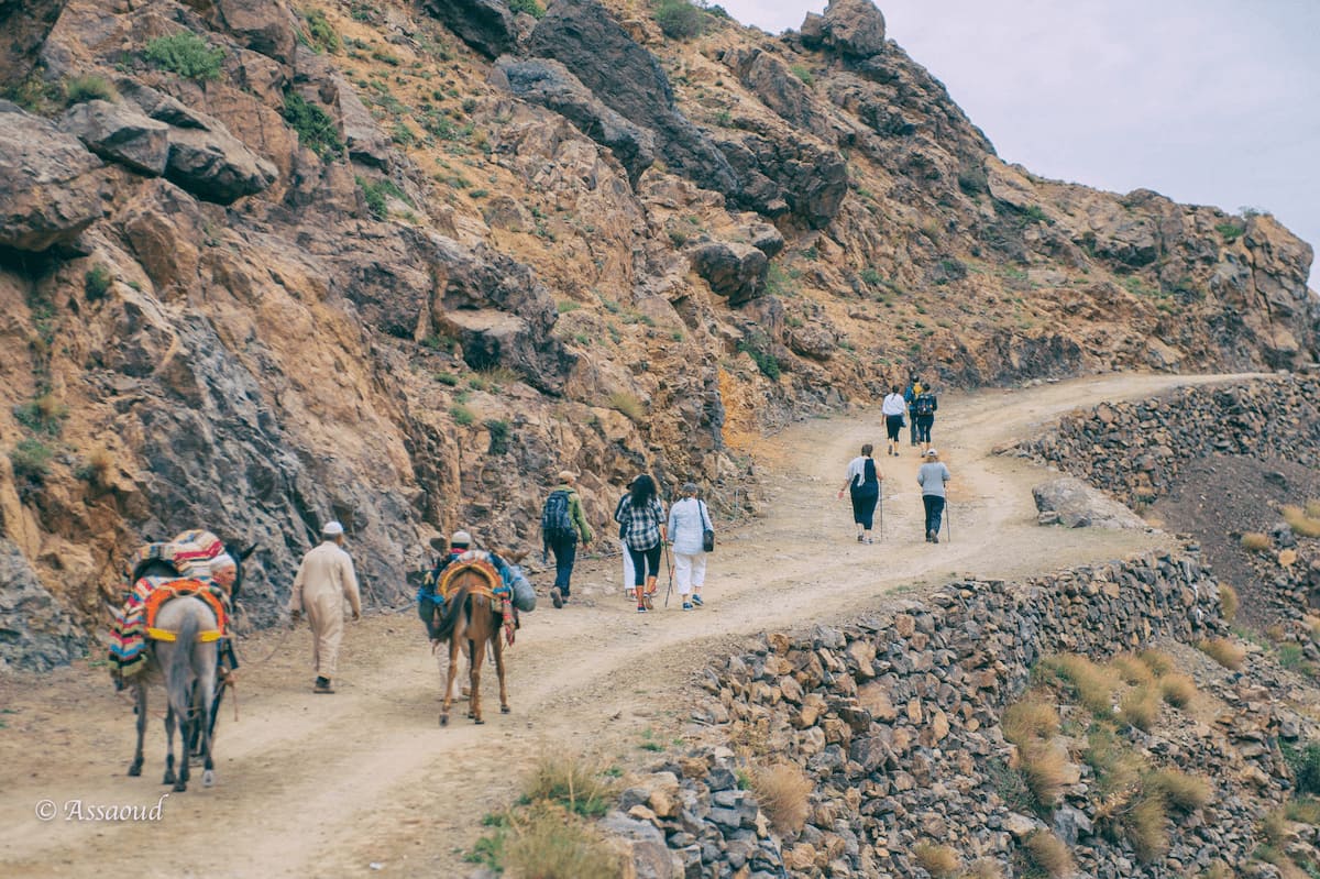 Hiking experience in Atlas Mountains of Morocco.