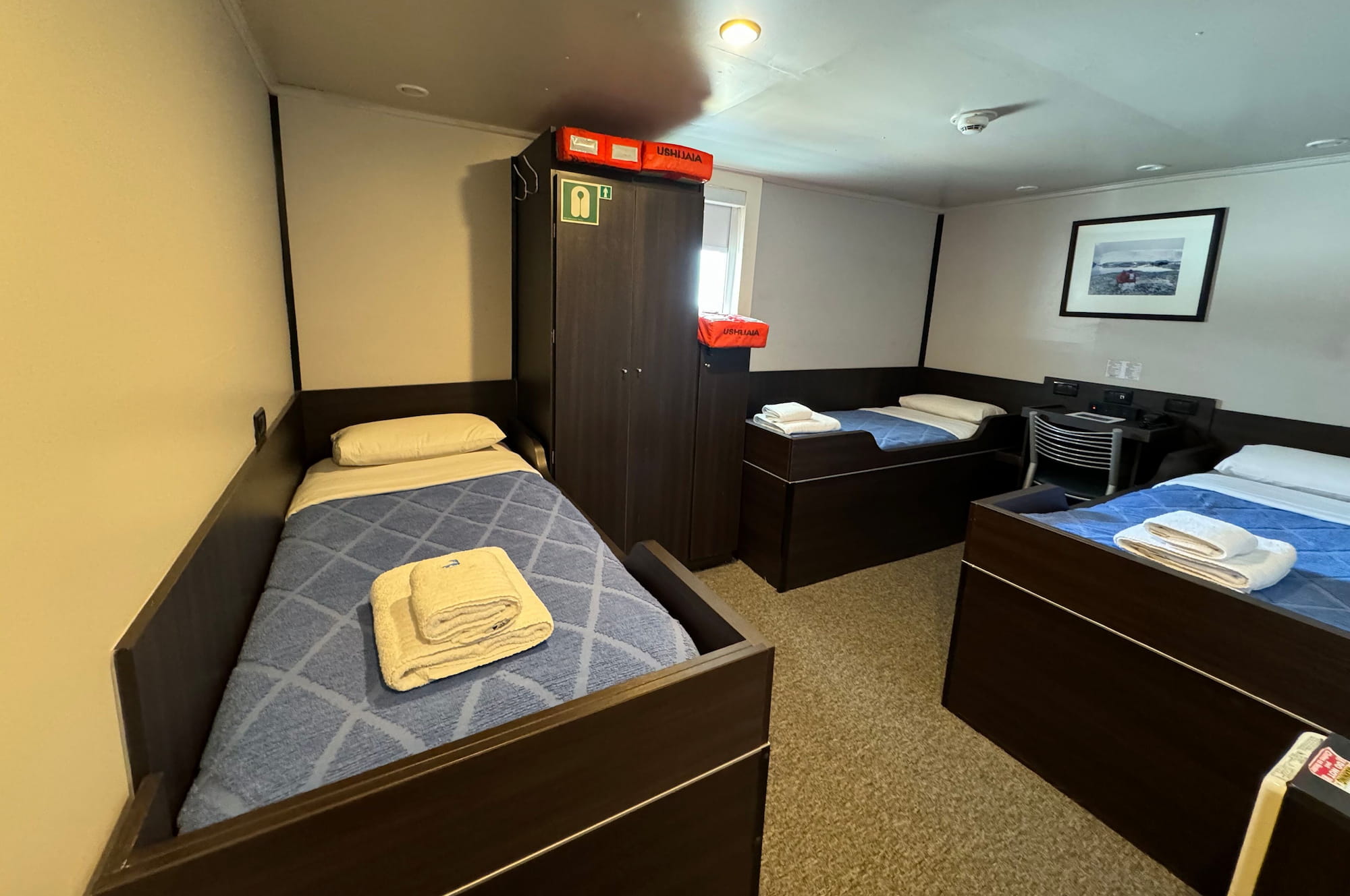 Shared cabin. Shared cabin.