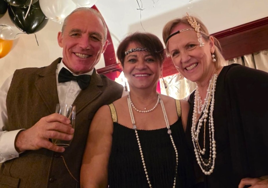 Hilary and the other passengers are having a great time and enjoying every moment aboard the Rovos Rail.