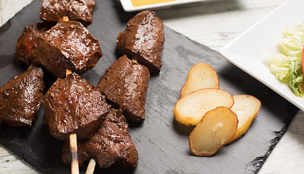 Anticuchos (Beef heart skewers)