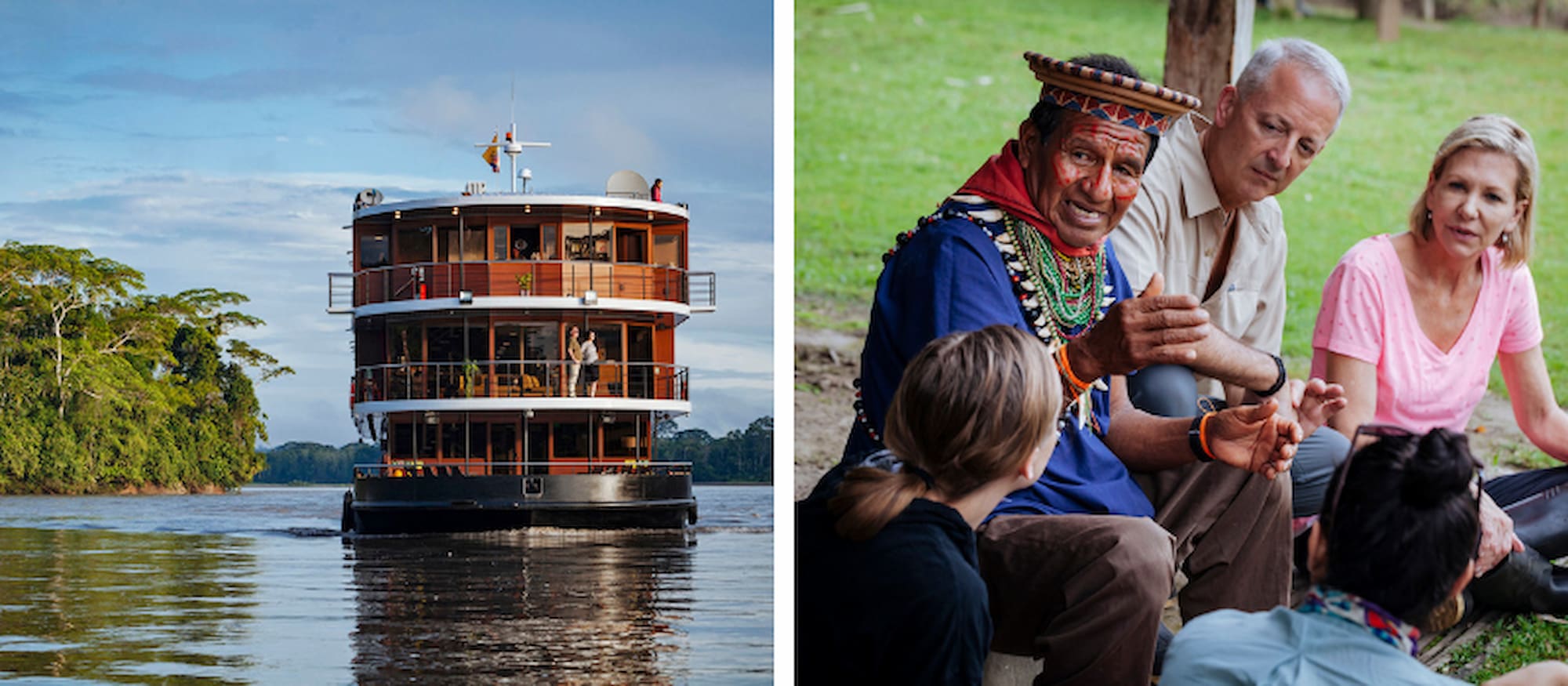 River cruising and cultural enrichment in Ecuadorian Amazon