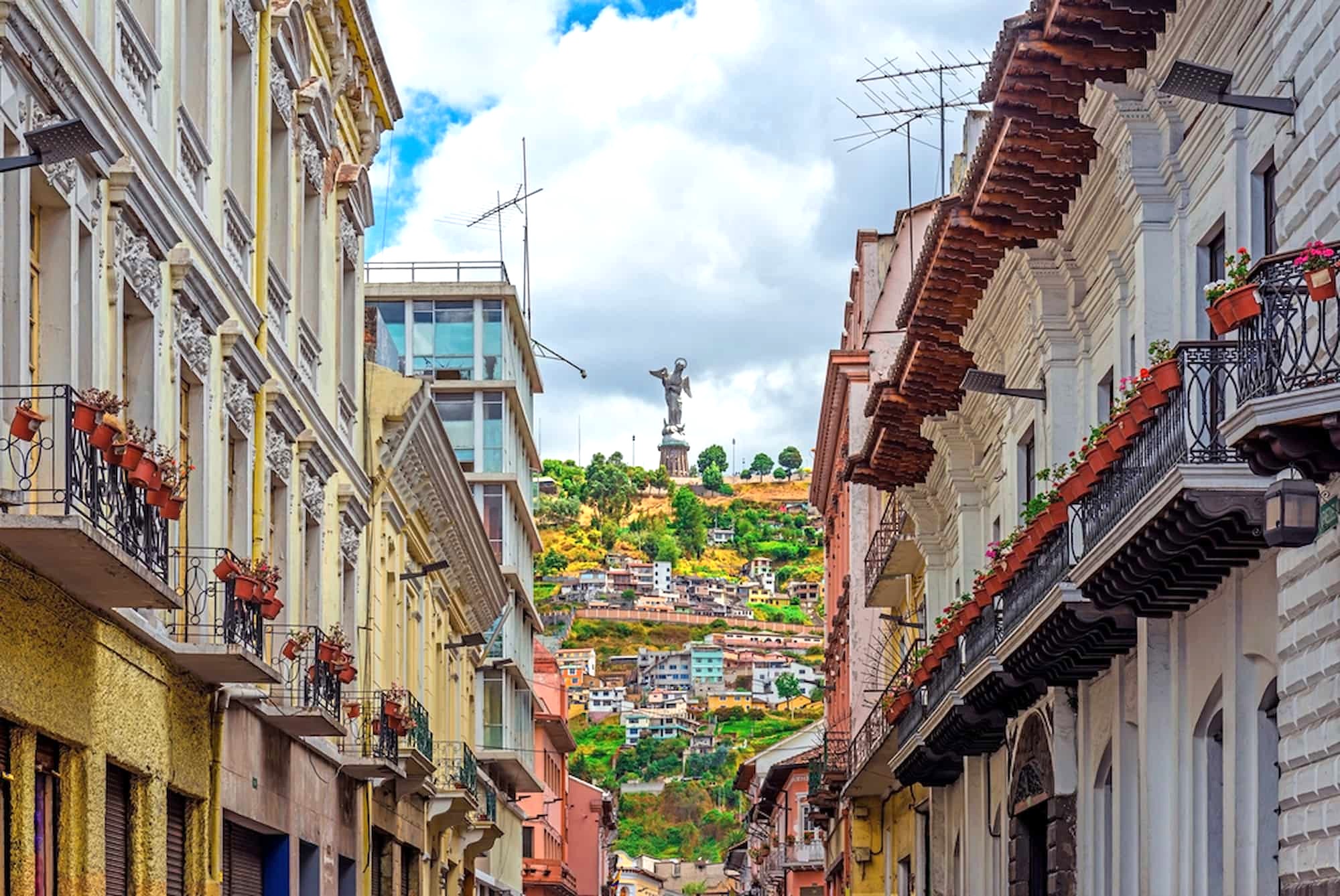 Colonial centre of Quito. 