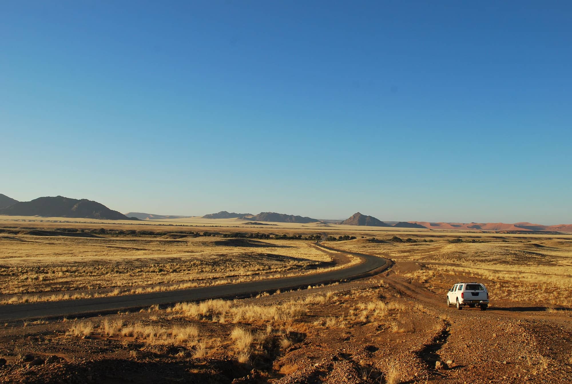 The road. The car. The untamed soul of Namibia.