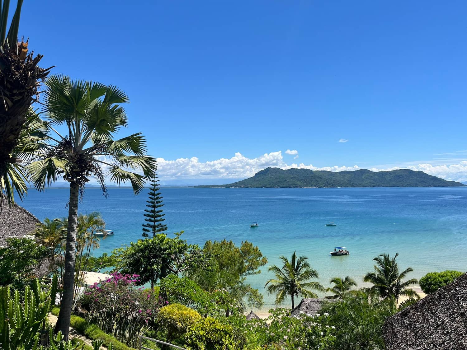 Tropical shoreline of Tsara Komba in Nosy Be, Madagascar,