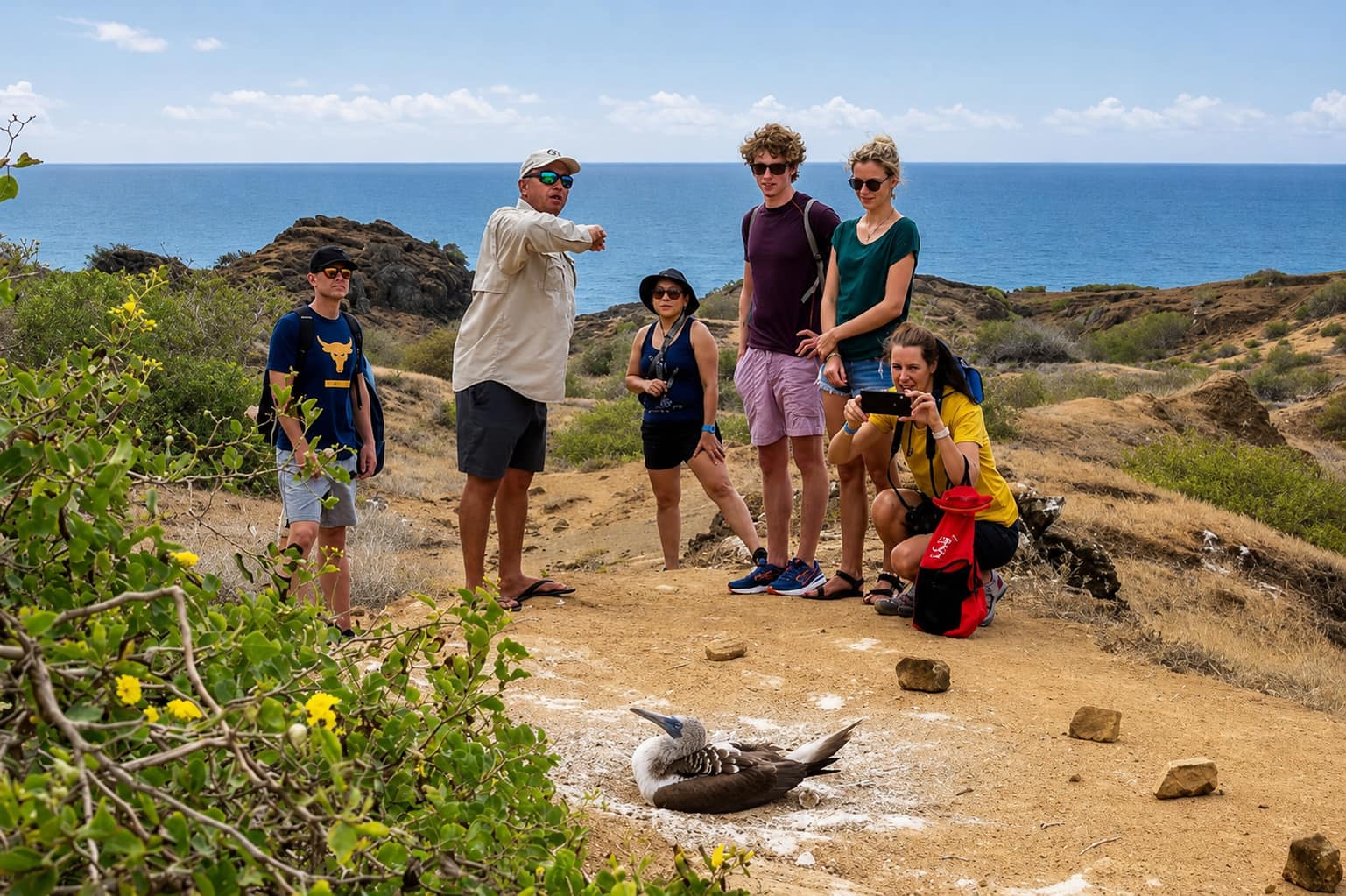 An expertly guided walking excursion to the Galapagos Island