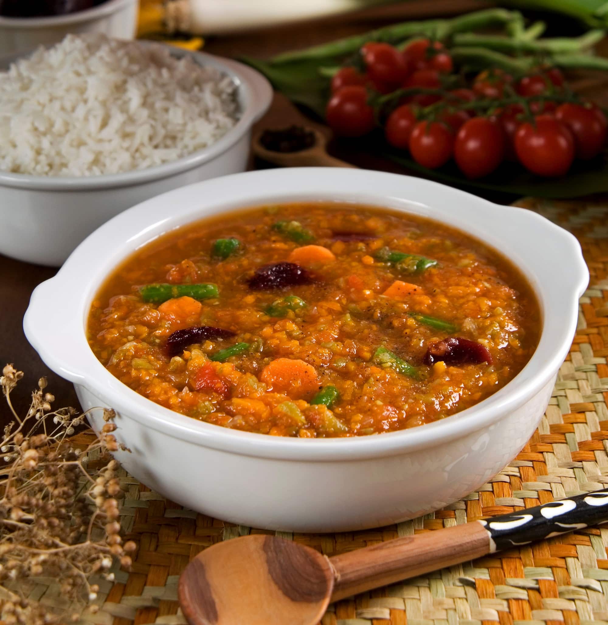 Madagascan food, lasopy, vegetable soup