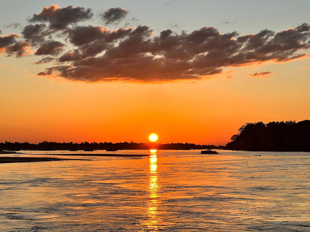 Sunset in Okavango.