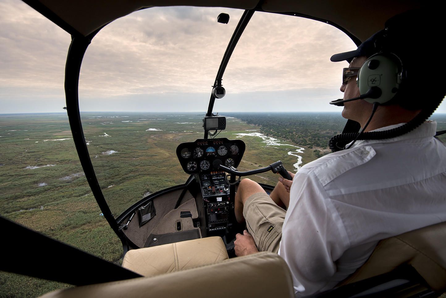 Fly-in safaris in the Okavango.