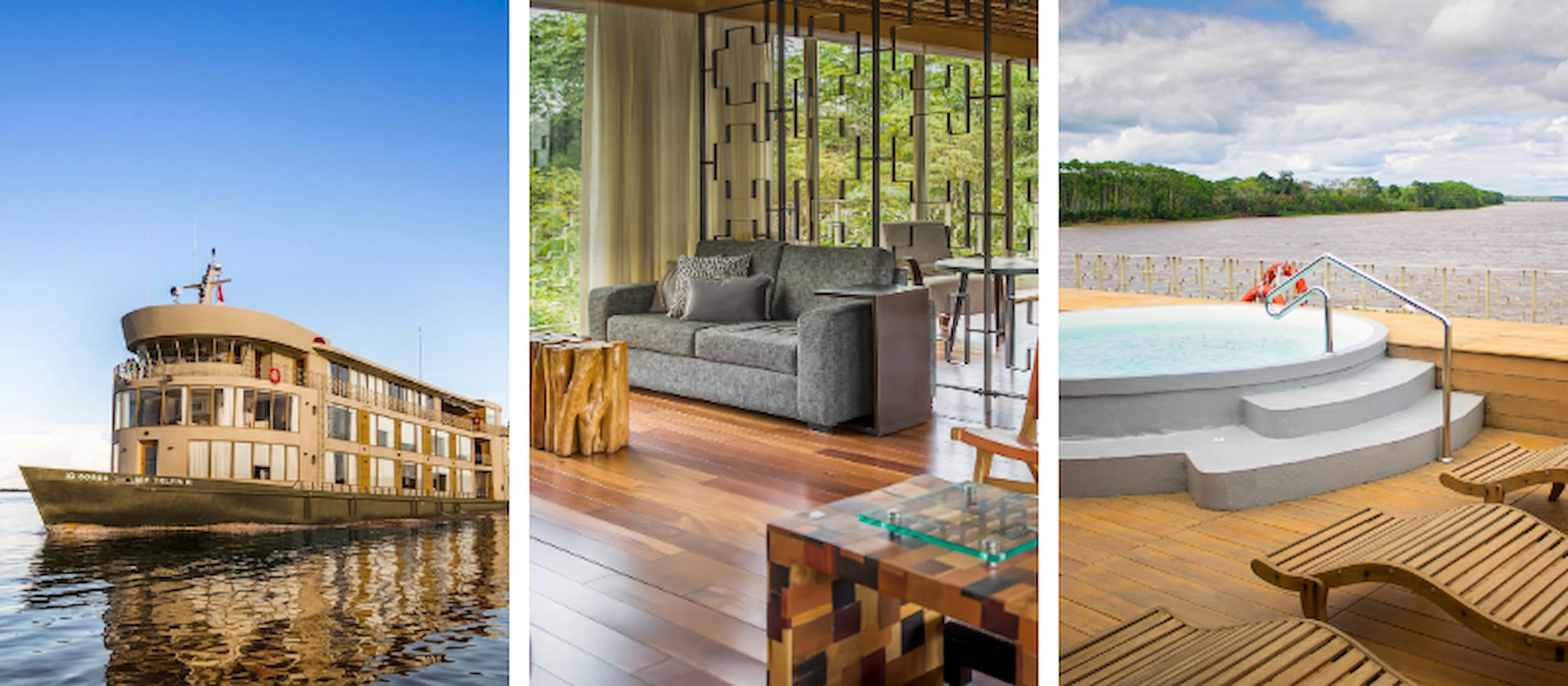 Cruise the Amazon in comfort aboard the elegant Delfin III