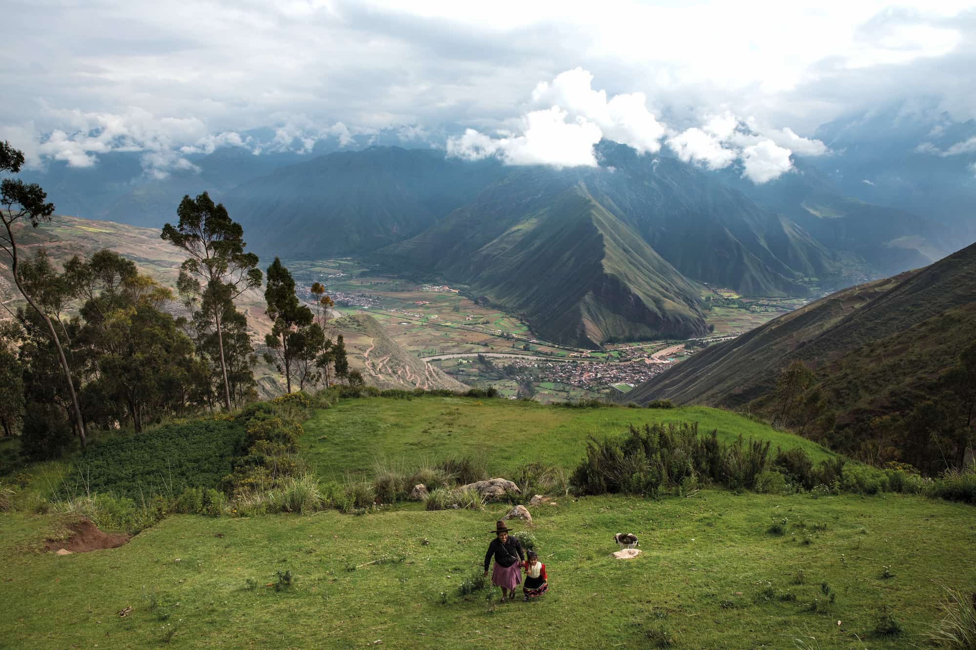 Sacred Valley and mountains near Cusco, Peru, in April.