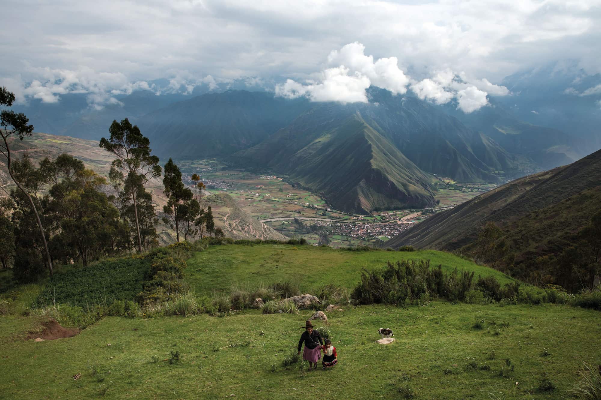 View of the Sacred Valley of Peru in the shoulder season